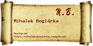Mihalek Boglárka névjegykártya